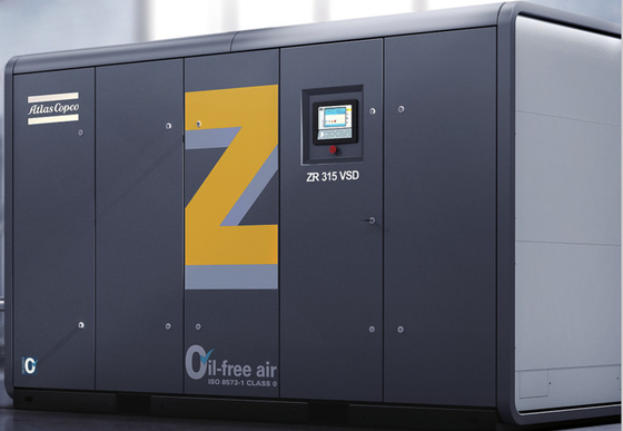 ZT55~750, ZT75~900VSD مضغوط الهواء بدون زيت Atlas Screw المادة من سبيكة الألومنيوم