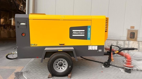 ضاغط الهواء الكهربائي المحمول من طراز Atlas Copco XAHS710E بقدرة 160 كيلوواط
