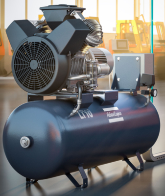 ضاغط هواء حلزوني دوار أطلس LT10 7.5 كيلو واط 50 هرتز 68-83 ديسيبل (A)