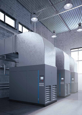 ضاغط الهواء الدواري المحقن بالزيت من طراز Atlas Screw G ((L) 90-355,110-355VSD للتطبيقات الصناعية