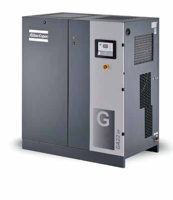 مضغوط الهواء من سبائك الألومنيوم من طراز Atlas GA Series GA22 Power 30 HP