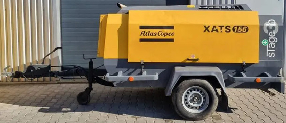 ضاغط محمول XATS156C مع اللون الأصفر و 10.3 بار الضغط المسموح به