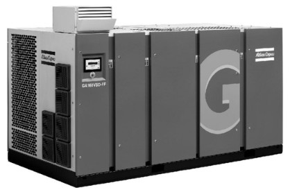 المسمار الدوار المحقن بالزيت GA160VSD GA Series Of Atlas مع جاف مدمج