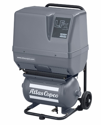 ضاغط الهواء بدون زيت Atlas Screw LFX Compact Piston 62-64dB مستوى الضوضاء