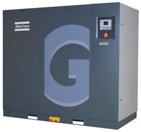 ضاغط الهواء ذو المسمار الأطلس المحقن بالزيت GA 45 Vsd 45kw مواد سبيكة الألومنيوم