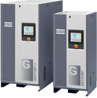 70 كيلوواط Atlas GA 75+VSD ، Atlas مضغوط الهواء المسمار تحويل التردد