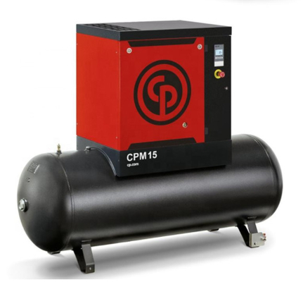 ضاغط هواء حلزوني أحادي الطور CPM10 Chicago Pneumatic 7.5KW 64db (A) ضوضاء